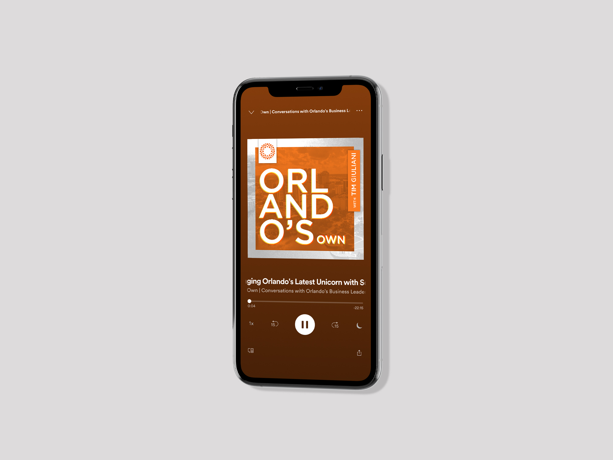 Orlandos Own PodcastiPhone landing page 1
